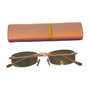 Easter Frameless +1.5 Reading Glasses & Metal Tube Case